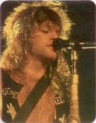 1987 Hostess The Ultimate Backstage Pass Stickers #NNO Jon Bon Jovi Front