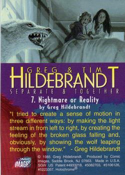 1995 Comic Images Greg & Tim Hildebrandt: Separate and Together #7 Nightmare or Reality Back
