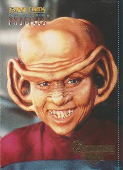 1997 Fleer Star Trek Deep Space Nine Profiles - Quark's Bar #2 No Good Deed Ever Goes Unpunished. Front