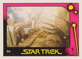 1982 Monty Gum Star Trek II: The Wrath of Khan #64 Reliant Bridge in Ruins Front