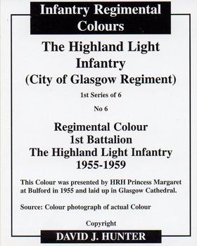 2007 Regimental Colours : The Highland Light Infantry (City of Glasgow Regiment) #6 Regimental Colour 1st Battalion 1955-1959 Back