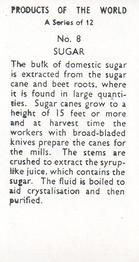 1957 Anonymous Products of the World #8 Sugar Back