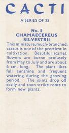 1965 Cacti #5 Chamaecereus silvestrii Back