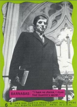 1969 Philadelphia Dark Shadows Series 2 (Green) #6 Barnabas Collins Front