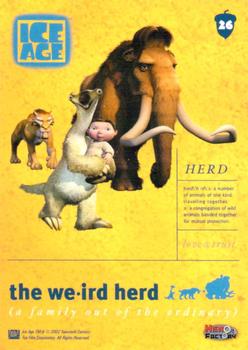 2002 Hero Factory Ice Age #26 the weird herd Back
