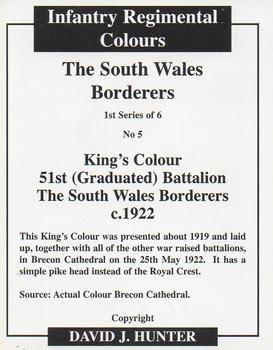 2006 Regimental Colours : The South Wales Borderers 1st Series #5 King's Colour 51st Battalion c.1922 Back