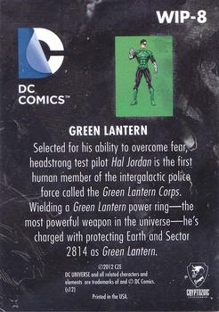 2012 Cryptozoic DC Comics: The New 52 - Work in Progress #WIP-8 Green Lantern Back