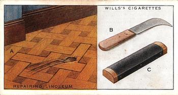 1936 Wills's Household Hints #20 Repairing Linoleum Front