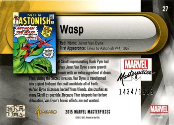 2016 Upper Deck Marvel Masterpieces #27 Wasp Back