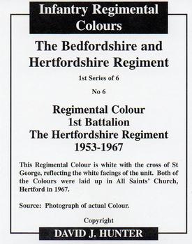 2009 Regimental Colours : The Bedfordshire and Hertfordshire Regiment #6 Regimental Colour The Hertfordshire Regiment 1953-1967 Back