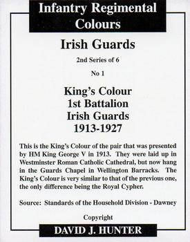 2009 Regimental Colours : Irish Guards 2nd Series #1 King's Colour 1st Battalion 1913-1927 Back