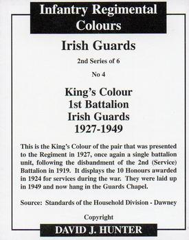 2009 Regimental Colours : Irish Guards 2nd Series #4 King's Colour 1st Battalion 1927-1949 Back