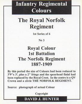 2004 Regimental Colours : The Royal Norfolk Regiment #3 Royal Colour 1st Battalion 1887-1909 Back