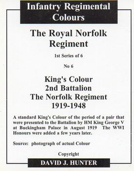 2004 Regimental Colours : The Royal Norfolk Regiment #6 King's Colour 2nd Battalion 1919-1948 Back