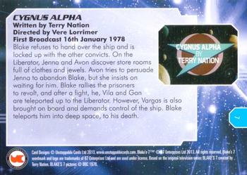2013 Unstoppable Blakes 7 Series 1 #7 Gan on Cygnus Alpha Back