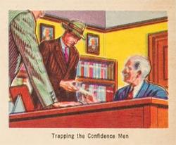 1949 Bowman America Salutes the FBI - Heroes of the Law (R701-6) #6 Trapping the Conference Men Front