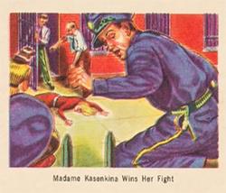 1949 Bowman America Salutes the FBI - Heroes of the Law (R701-6) #16 Madame Kasenkina Wins Her Fight Front
