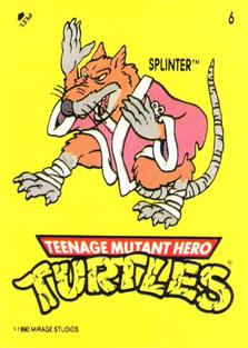 1990 Topps Ireland Ltd Teenage Mutant Hero Turtles - Stickers #6 Splinter Front