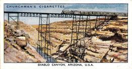 1937 Churchman's Wonderful Railway Travel #44 Diablo Canyon, Arizona, U.S.A. Front