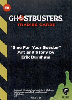 2016 Cryptozoic Ghostbusters - Sing for Your Spectre #E8 Panel 8 Back
