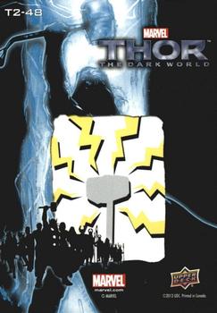 2013 Upper Deck Thor The Dark World - Stickers #T2-48 Mjolnir Back