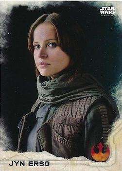 2016 Topps Star Wars Rogue One Series 1 #1 Jyn Erso Front