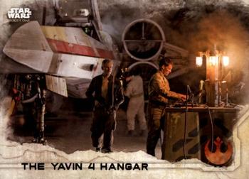 2016 Topps Star Wars Rogue One Series 1 #36 The Yavin 4 Hangar Front