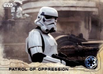 2016 Topps Star Wars Rogue One Series 1 #56 Patrol of Oppression Front