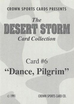 1991 Crown Sports Desert Storm #6 Dance, Pilgrim Back