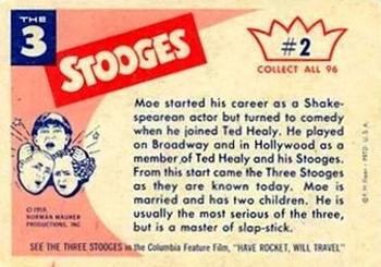 1959 Fleer The Three Stooges #2 Moe Back
