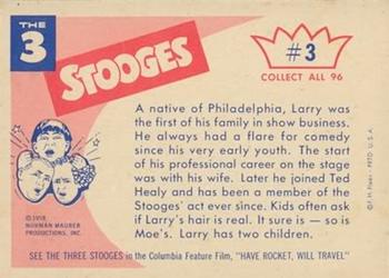 1959 Fleer The Three Stooges #3 Larry Back