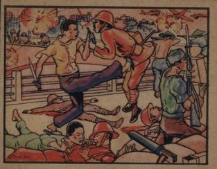 1938 Gum Inc. Horrors of War (R69) #25 Chinese Fight Japs Inside Their Own Lines Front
