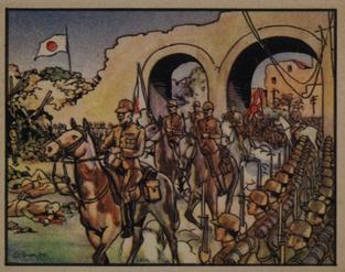 1938 Gum Inc. Horrors of War (R69) #79 Japan's Triumphal Entry into Nanking Front