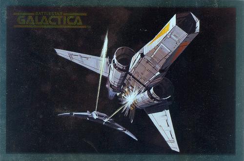 1996 Dart Battlestar Galactica - Big Boy Box Toppers #BB1 Death Struggle Front