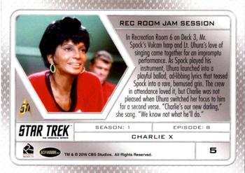 2017 Rittenhouse Star Trek 50th Anniversary #5 Charlie X Back