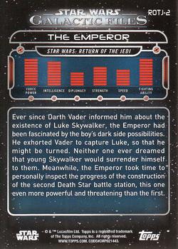 2017 Topps Star Wars: Galactic Files Reborn #ROTJ-2 The Emperor Back