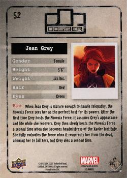 2015 Upper Deck Marvel Dossier #52 Jean Grey Back