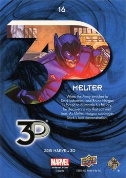 2015 Upper Deck Marvel 3D #16 Melter Back