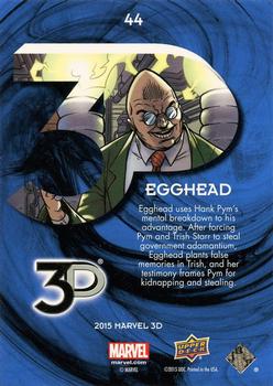 2015 Upper Deck Marvel 3D #44 Egghead Back
