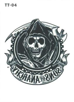 2014 Cryptozoic Sons of Anarchy Seasons 1-3 - Temporary Tattoos #TT04 Reaper Head Front