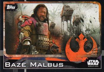 2016 Topps Star Wars Rogue One (UK Version) #8 Baze Malbus Front