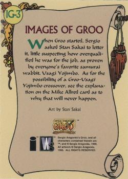 1995 Wildstorm Groo - Images of Groo #IG-3 Groo & Rufferto by Stan Sakai Back