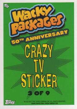 2017 Topps Wacky Packages 50th Anniversary #3 My Pasty Pony Glue Back