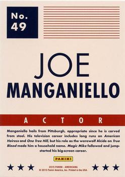 2015 Panini Americana - Blue #49 Joe Manganiello Back
