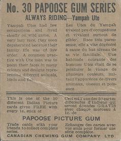 1934 Papoose Gum Indians (V254) #30 Always Riding Back