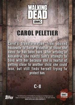 2016 Topps The Walking Dead Season 5 - Character Profiles #C-8 Carol Peletier Back