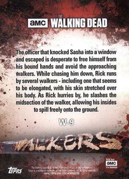 2016 Topps The Walking Dead Season 5 - Walkers #W-9 Walker Back