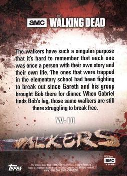 2016 Topps The Walking Dead Season 5 - Walkers #W-10 Walker Back