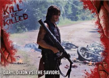 2016 Topps The Walking Dead Survival Box - Kill or Be Killed #10 Daryl Dixon vs. The Saviors Front