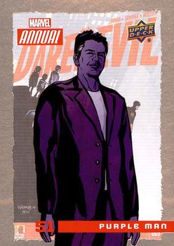 2016 Upper Deck Marvel Annual #51 Purple Man Front